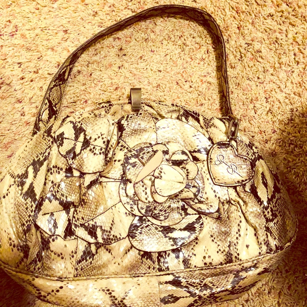 Jessica Simpson snakeprint handbag.